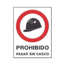 CARTEL PVC 40X30 PROHIBIDO...