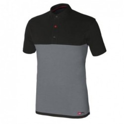 POLO STRETCH GRIS/NEGRO...