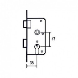 CERRADURA EMBUTIR 1501-2 35...