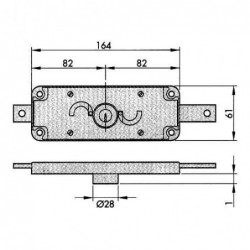 CERRADURA PUERTA METALICA 182