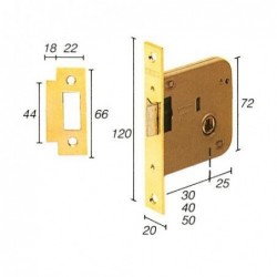 CERRADURA EMBUTIR 2005/30...