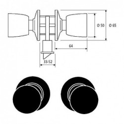 POMO SERIE 3505/UO LATON...