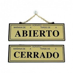 PLACA ABIERTO-CERRADO CON...