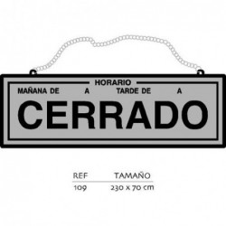 PLACA ABIERTO-CERRADO CON...