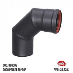 CODO PELLET 80/90º 096009