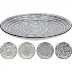 PLATO GRES GRIS 210MM...