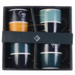 SET 4 VASOS CAFÉ 200 ML