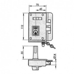 CERRADURA SOBREPONER 10-C...