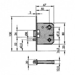 PICAPORTE CON CONDENA 510 HL