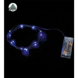 HILO 1 M. 10 LED AZUL PILAS...