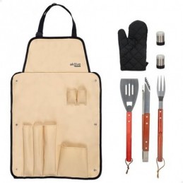 SET DELANTAL C/7 UTENSILIOS...