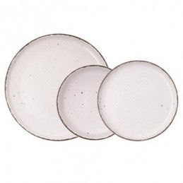VAJILLA CERAMICA CREMA 12...