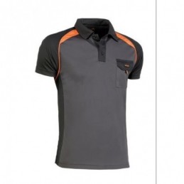 POLO COOL WAY NEGRO/NARANJA...