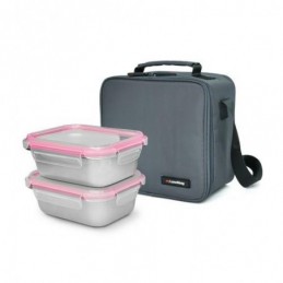 LUNCHBAG INOXBAG GRIS + 2...