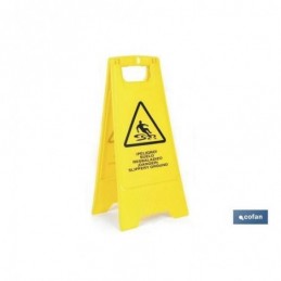 SEÑAL PELIGRO SUELO MOJADO...