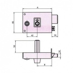 CERRADURA REVERSIBLE 1125BR...