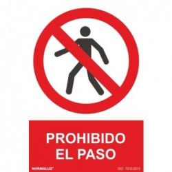 SEÑAL PROHIBIDO EL PASO